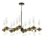 8112/24 NEOCLASSI LN25 26 черный/бронза/прозрачный, металл/стекло Люстра потолочная G9 24*30W 220V TAMARESA