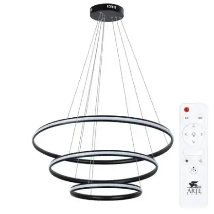 Подвесная люстра Arte Lamp MERIDIANA A2198SP-3BK, 1хLED
