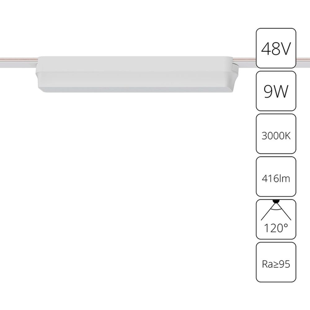 Магнитный трековый светильник Arte Lamp RAPID A1153PL-1WH, 1хLED