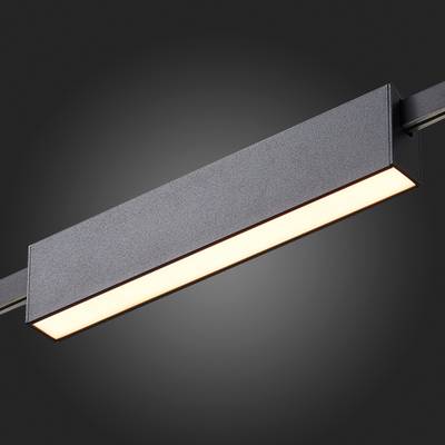 ST817.406.12 Магнитный трековый светильник FARM Черный LED 1*12W 3000K 576Lm Ra90 120 IP20 L232xW24xH48,5 24V