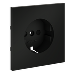 VLS000708 Накладка для розетки с заземлением и защитными шторками, S70 (черный матовый). (ТМ Maytoni)
