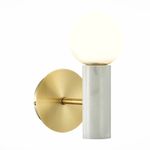 SL1210.501.01 Светильник настенный ST-Luce Золотистый, Белый/Белый G9 1*3W