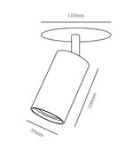 Спот Arte Lamp CEFEO A3214PL-1BK, 1хGU10
