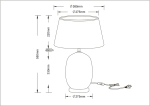 Декоративная настольная лампа Arte Lamp SARIN A4061LT-1PB, 1хE27