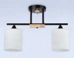 Светильник подвесной TR9543/2 BK/FR черный/белый матовый E27/2 max 40W 435*120*280