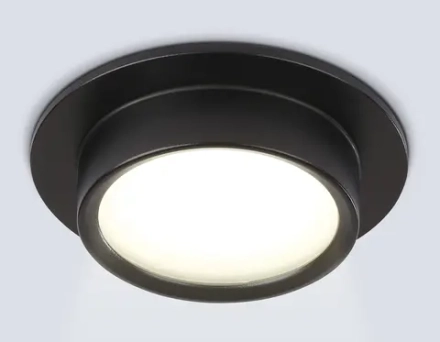 Светильник встраиваемый TN6735 BK черный IP44 GX53 D110*57