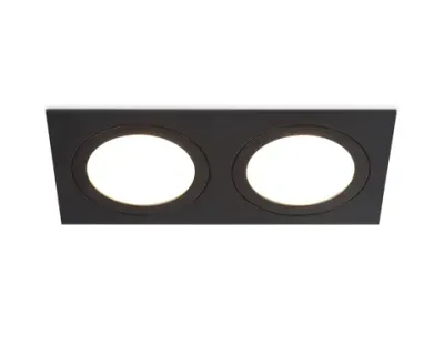 Светильник встраиваемый TN51827/2 BK черный GX53/2 max 15W 215*110*39