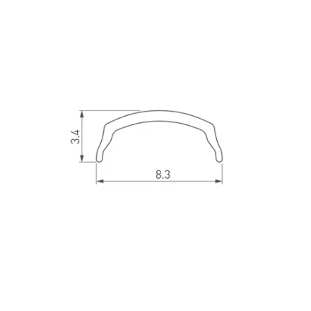 Экран ARH-BENT-W11-2000 Frost (Arlight, Пластик)