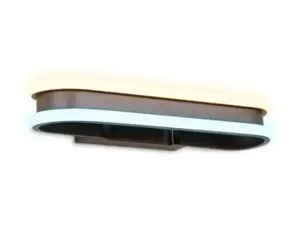 Настенный светодиодный светильник FL162 CF кофе LED 3000K/6400K 400*60*130