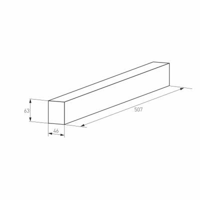Трек MAG-TRACK-4563-500 (BK) (Arlight, IP20 Металл, 3 года)