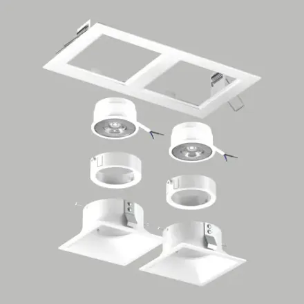 D5260606WMOD Светильник DOMINO QUADRO под LED модуль/лампу МR16 (214526+214506+214506+214006+214006)
