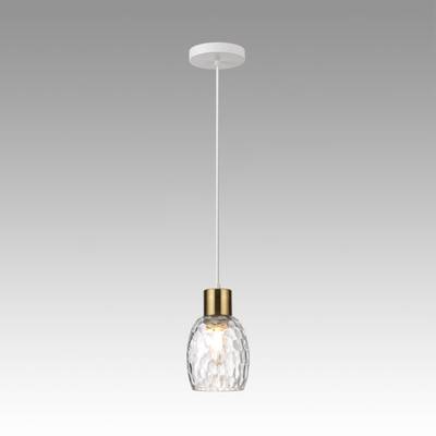 6583/1A MODERNI LN25 140 белый, золотой/прозрачный/металл/стекло Подвес E27 1*40W 220V ICE