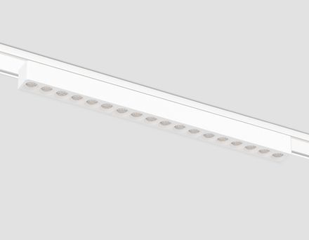 Светильник светодиодный трековый для шинопровода Magnetic Ultra Slim GV1414 WH белый IP20 18W 4200K 48V 24° 338*26*24