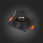 ST207.418.01 Св-к встр. Мат. черный GU10 1*50W  L103xW103xH52 220V Без ламп