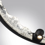 7001/44L HIGHTECH ODL25 253 Подвесной светильник черный ice crack/акрил разд. Вкл. с ПДУ IP20 LED 44W 1309Лм 3000/3800/4800K CRI > 90 CAYON