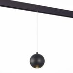 ST354.433.12 Магнитный трековый светильник подвесной Черный LED 1*12W 3000K 750Lm Ra&gt;80 36° IP20 D100xH92 48V