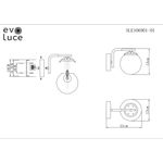 SLE106901-01 Бра Черный/Янтарный E14 1*40W