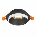 ST206.408.01 Св-к встр. Мат. черный GU10 1*50W  D92xH41 220V Без ламп