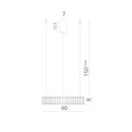 Подвесная люстра Divinare RENATA 1135/02 SP-24, 1хLED