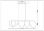Подвесная люстра Arte Lamp KLIMTA2850SP-75BK, 1хLED