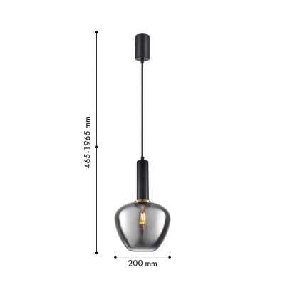 Подвес Dubbel 4357-1P, 1*E27*40W. ТМ F-Promo