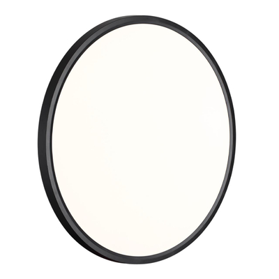 7660/40L MITRA LED SN 554 Светильник пластик/белый/черный LED 40Вт 3000/4000K D495 IP40 ALFA BLACK