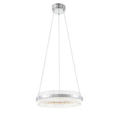 SL383.103.01 Светильник подвесной ST-Luce Хром/Хром, Прозрачный LED 1*34W 3000K