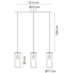 Подвесной светильник Arte Lamp ARIES A8983SP-3PB, 3хE27