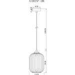 Подвесной светильник Arte Lamp ARWEN A1902SP-1BK, 1хE27