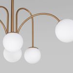 Умная потолочная люстра с плафонами 30177/6 латунь