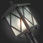 SL084.415.01 Светильник уличный наземный ST-Luce Черный/Черный, Прозрачный E27 1*60W