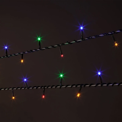 Новогодняя гирлянда нить мульти 5м IP20 400-001 мульти, LED