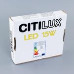 Citilux Омега CLD50R151 LED Встраиваемый светильник с диммером Матовый Хром