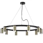LR0203100 Люстра RULLO 10х50W GU10 ЧЕРНЫЙ/БРОНЗА (571020+214431-10+202430-10)