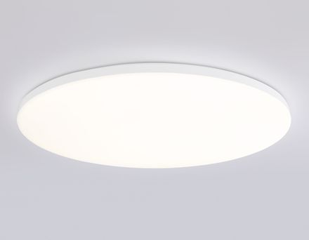 Потолочный светодиодный светильник с Wi-Fi Яндекс Алисой/Tuya/Smart Home/Alexa  FZ2003 WH белый IP54 30W 3000K-6500K+RGB D450*60 (ПДУ ИК