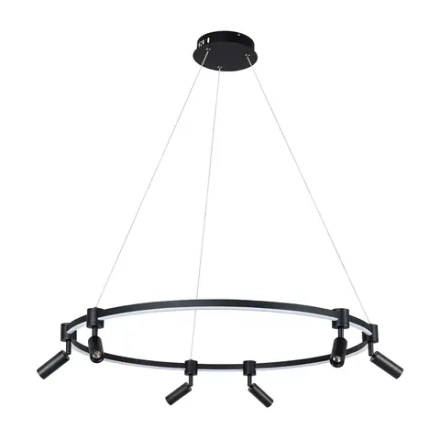 Подвесная люстра Arte Lamp RING A2186SP-1BK, 1хLED