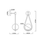 Бра Arte Lamp MATISSE A7765AP-1BK, 1хE14