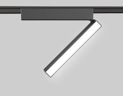 Светильник светодиодный трековый для шинопровода Magnetic Ultra Slim GV1486 BK черный IP20 10W 4200K 48V 230*26*80