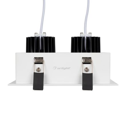 Светильник CL-KARDAN-S180x102-2x9W Day (WH, 38 deg) (Arlight, IP20 Металл, 3 года)