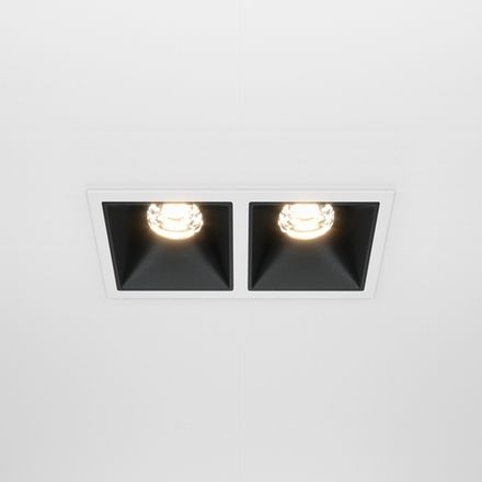Встраиваемый светильник Alfa LED 3000K 2x10Вт 36° Dim Triac, DL043-02-10W3K-D-SQ-WB. TM Maytoni