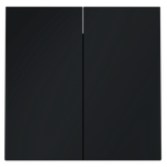 VLS000307 Клавиши для выключателя/переключателя двухклавишного, S70 (графит). (ТМ Maytoni)