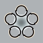 8027/55CL LEDIO LN25 247 белый/белый, металл/акрил Потолочный светильник с ПДУ LED 55W 3000-6000К 220V KALIFA