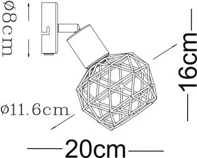 Спот Arte Lamp SOSPIRO A6141AP-1WH, 1хE14
