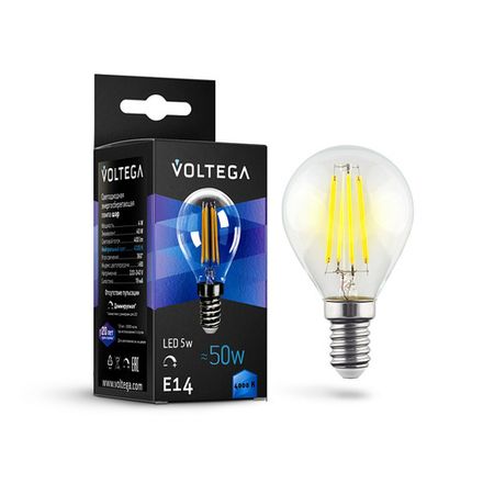 Светодиодная лампа Crystal Globe 5W 4000K E14 DIM