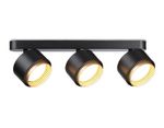 Светильник накладной TN71295/3 BK/GD черный/золото GX53/3 max 12W 400*95*137