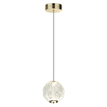 5008/5LA L-VISION ODL24 567 золотой/металл/акрил Подвес LED 5W 4000K 390лм CRYSTAL