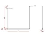 08208-125,19 Подвес Талия черный w125*3,5 h300 Led 50W (4000K)