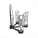 SL815.303.06 Люстра подвесная ST-Luce Серый графит/Серый графит, Прозрачный LED 6*8W 4000K