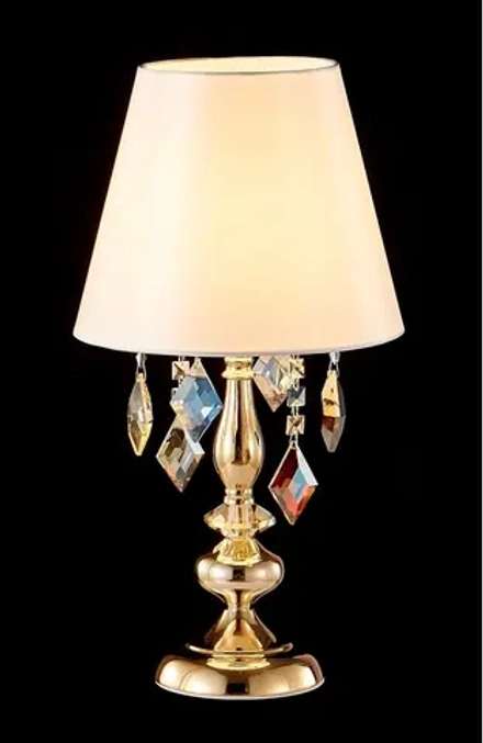 Настольная лампа Crystal Lux MERCEDES LG1 GOLD/COLOR 0951/501