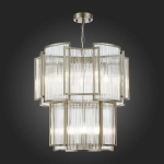 SL1234.103.08 Люстра подвесная ST-Luce Никель/Прозрачный, Никель E14 8*60W